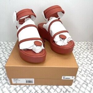 Cult Gaia Alba Platform Sandal in Jasper (Rose Pink), size EU 36.5 (US 6.5)